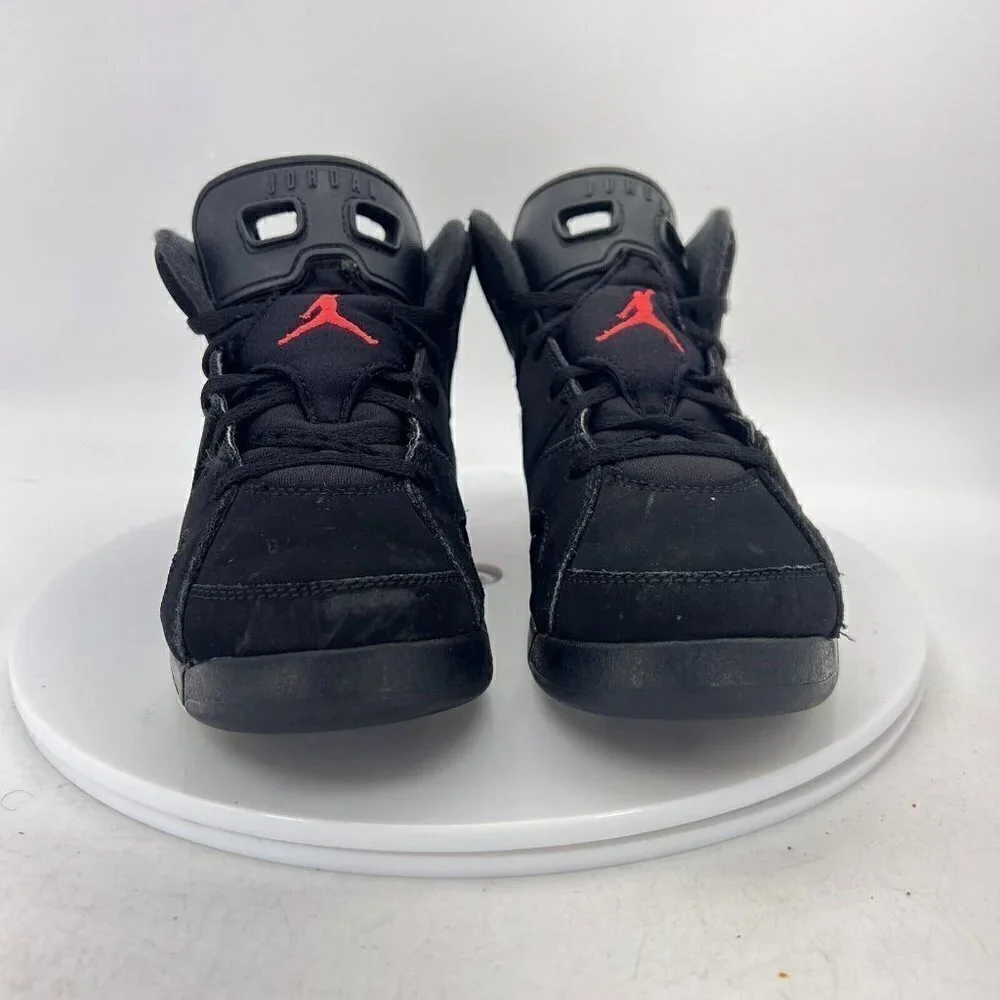 Nike Air Jordan VI 6 Retro Youth Size 3Y 384666-060 Black Infra Red Shoes